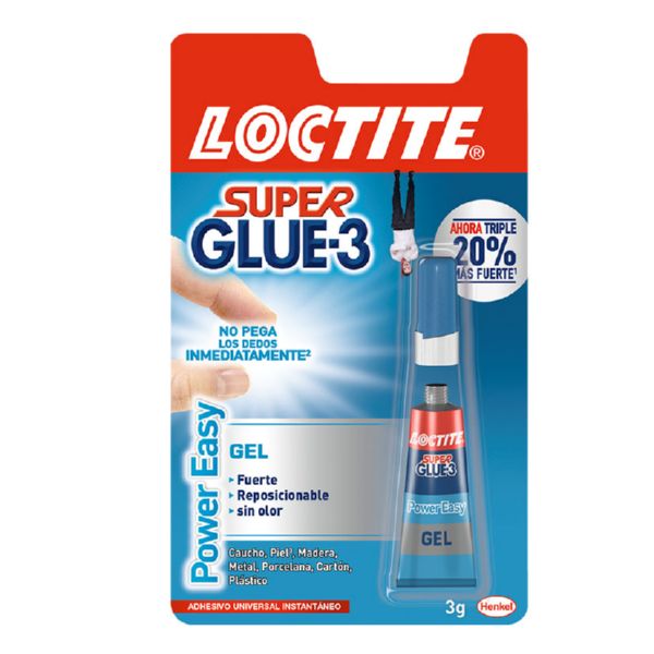 ADHESIVO LOCTITE SUPER GLUE-3 3G. POWER EASY (BL1)