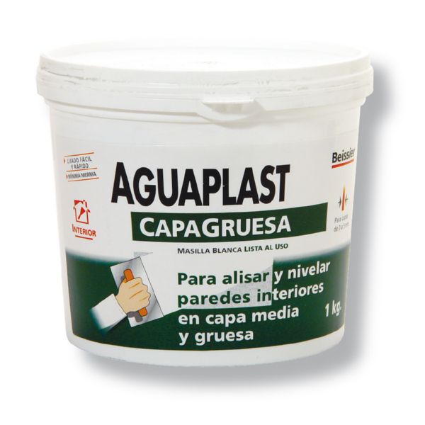 Venta de Aguaplast Capagruesa Pasta 1 Kg - Pinturas Villares