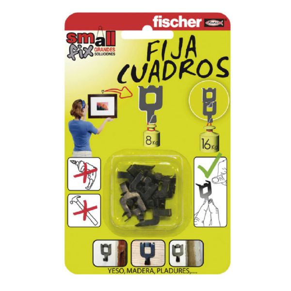 COLGADOR CUADROS NEGRO 518168 (1 UD)